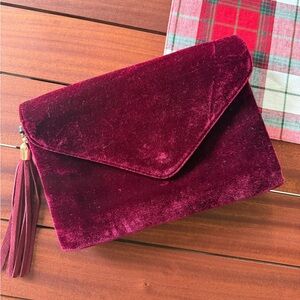 BP from Nordstrom Velvet Clutch/Crossbody Bag